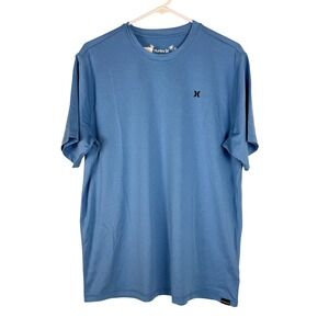 Hurley Icon Hybrid UPF 50+‎ Short Sleeve Tee Shirt Mens Medium Blue UPF 50 NEW